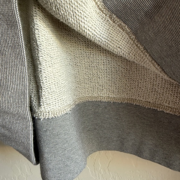 JCREW Vintage Fleece Pullover Sweatshirt Heather Gray Soft Lightweight Men’s Lg - Picture 7 of 11